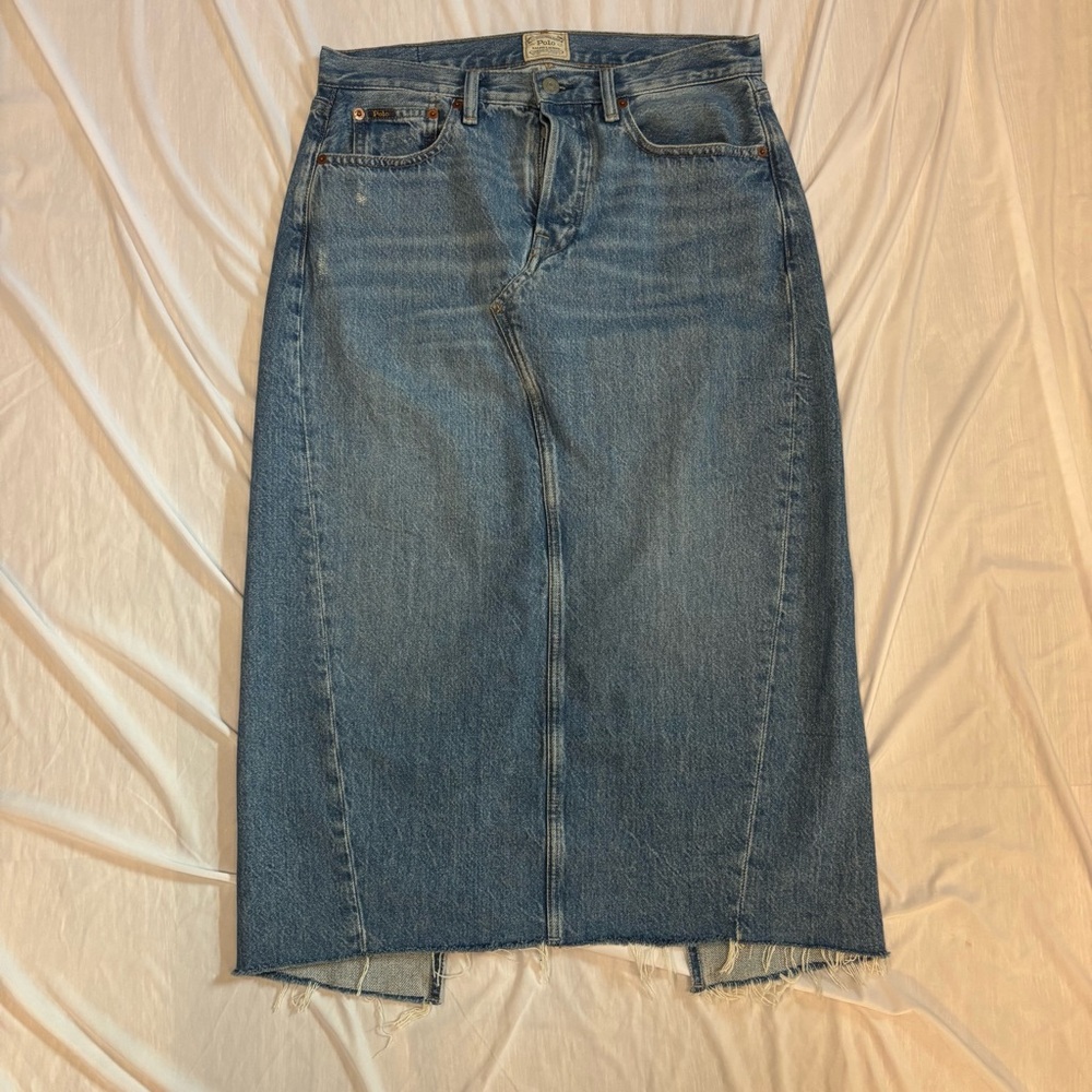 Ralph Lauren Blue Denim Skirt